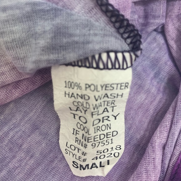 Piper & Sparrow purple tie dye sleeveless tunic - Picture 5 of 5